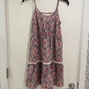 Mossimo Flowy Spaghetti Strap Patterned Dress